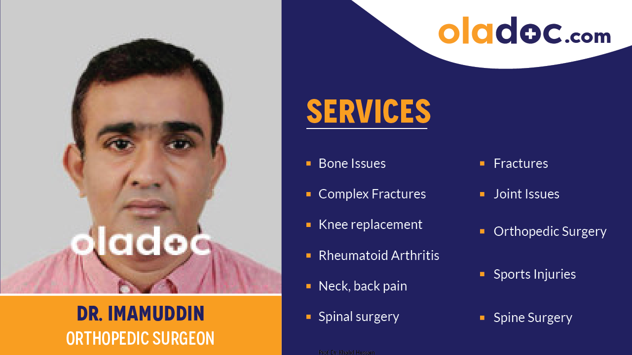 Services provided by Dr.Imamuddin
